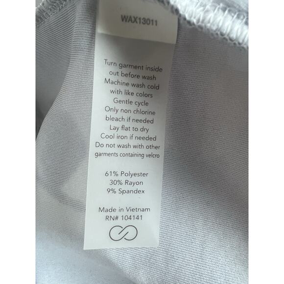 Calia by Carrie Underwood Floral Gray Bomber Jacket Yellow Stripe Size Large - Picture 4 of 7